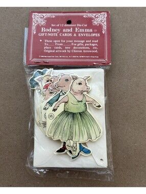 Shackman Rodney And Emma Gift Note Cards Sealed 1986 Set of 12